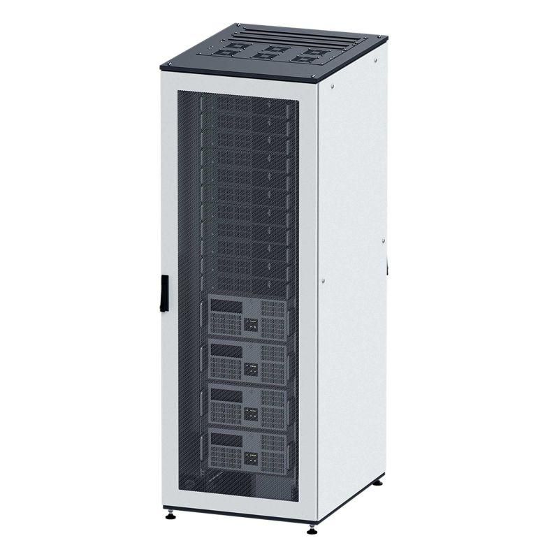 шкаф напольный собранный 19дюйм it-cqe 42u 800х800 двери стекло/сплошн. ral7011/7035 dkc r5dc4288gs от BTSprom.by