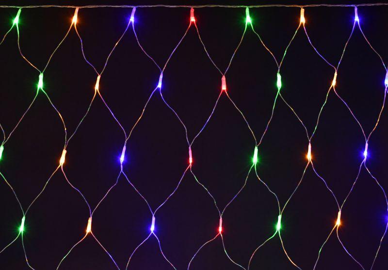 гирлянда "сеть" 1.5х1.5м 160led rgb ip20 провод прозр. 230в с контроллером 8 режимов iek lgdb410-3-160-l1-t-s-44 от BTSprom.by