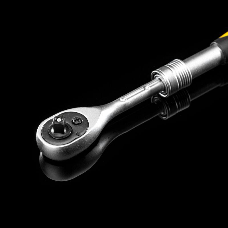  Ключ телескопический трещоточный 1/4 162-210мм CrV двухкомпонентн. рукоятка Kranz KR-12-8413 фото в каталоге от BTSprom.by