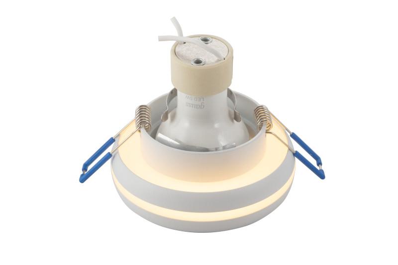  Светильник 10Вт GU10 IP20 встраив. алюм./пластик. бел. DENKIRS 615245 фото в каталоге от BTSprom.by