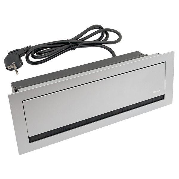  Лючок встраиваемый настольный 8 модулей C-Line EKF cl-vnl-8-s фото в каталоге от BTSprom.by