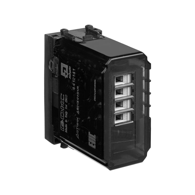  Датчик движения модульный 1мод. Avanti "Черный матовый" DKC 4412141 фото в каталоге от BTSprom.by