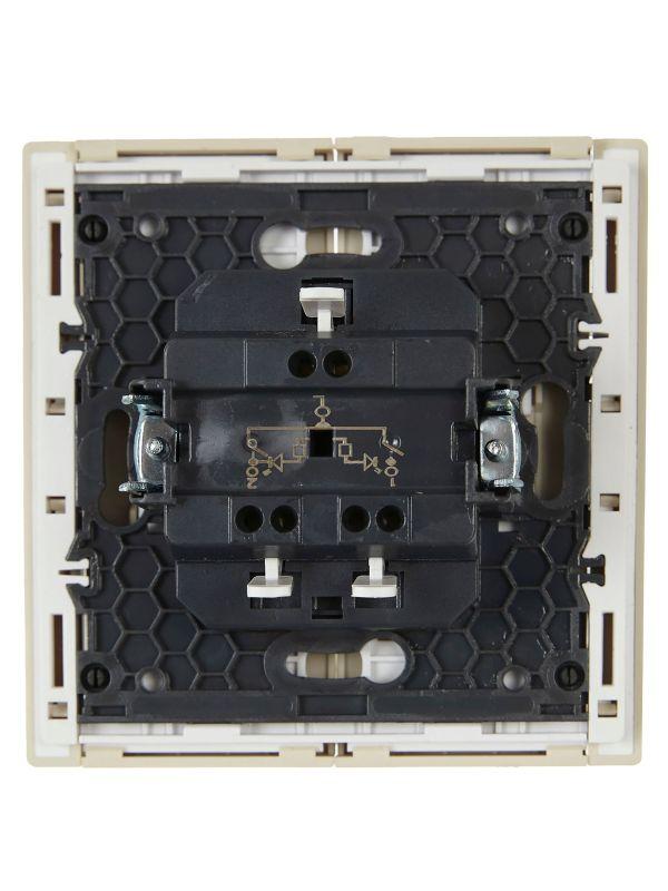  Выключатель 2-кл. СП FORTE&PIANO 10А FP406 с индикацией ваниль IEK FP-V20-1-10-1-K10 фото в каталоге от BTSprom.by