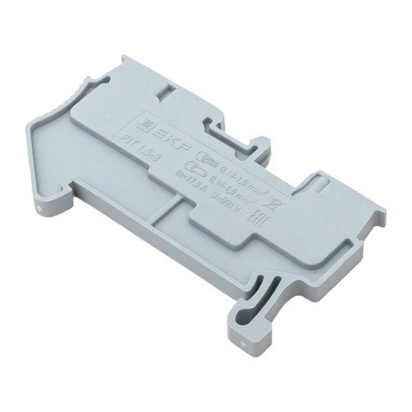  Колодка клеммная пружинная 1.5 Push-in 3 вывода сер. EKF PIT-1.5-3 фото в каталоге от BTSprom.by