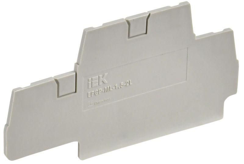 заглушка для cp-ml 2 ур. 1.5кв.мм сер. iek yct23-00-2-k03-001-zgl от BTSprom.by