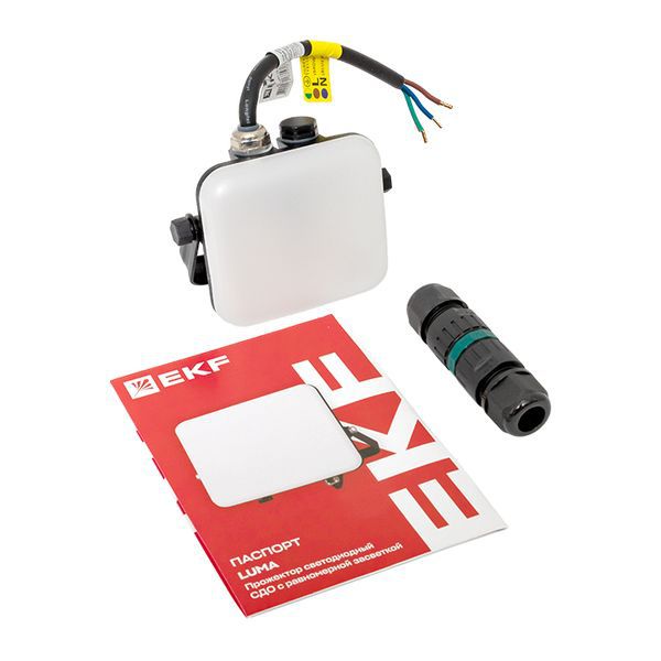  Прожектор светодиодный СДО-4001 10Вт 4000К IP65 с равномерной засветкой LUMA EKF FLL-4001-10-4000 фото в каталоге от BTSprom.by