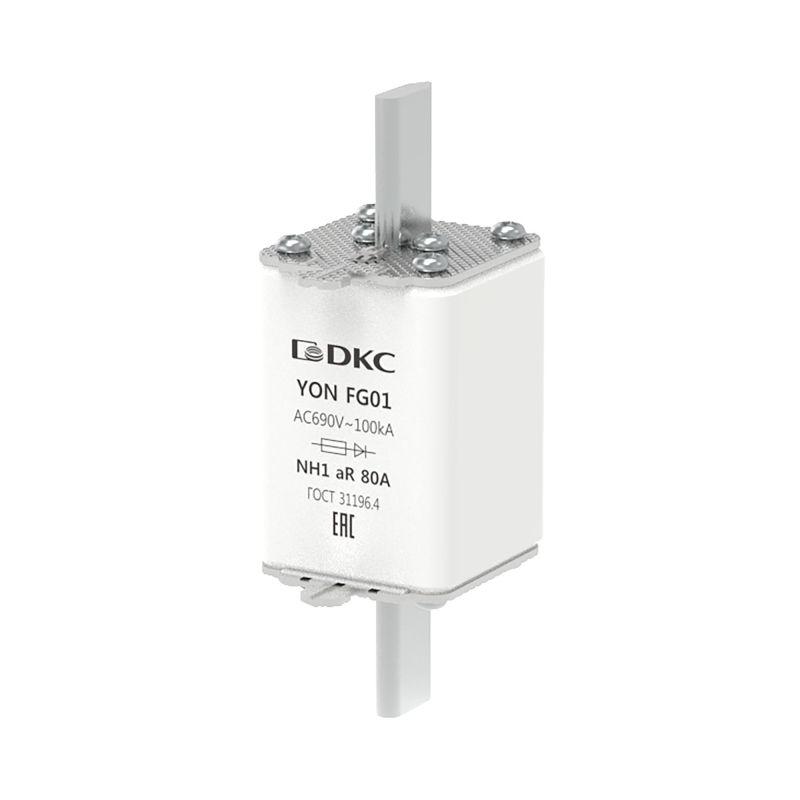 предохранитель yon ножевого типа fg1 80а 690в хар-ка ar dkc 1fg01-0080-690v-ar от BTSprom.by