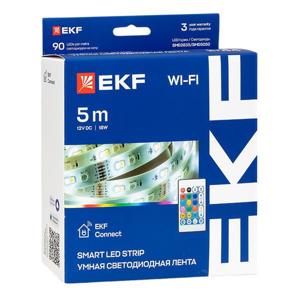  Лента светодиодная умная Connect RGBW (уп.5м) EKF slswf-5-rgbw фото в каталоге от BTSprom.by