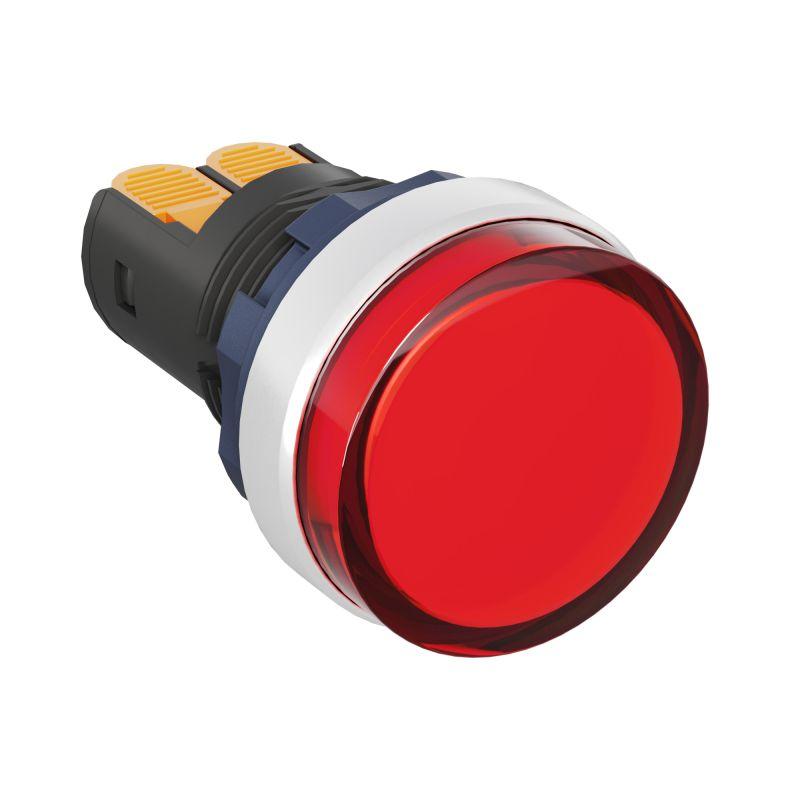 индикатор сигнальный со встроен. диодом 220в зажим plug-in алюм. красн. dkc m22l-f220rap от BTSprom.by