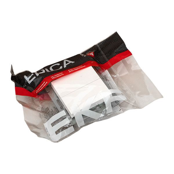  Выключатель перекрестный 2-кл. СП Эпика механизм бел. EKF UP1-SWW-22 фото в каталоге от BTSprom.by