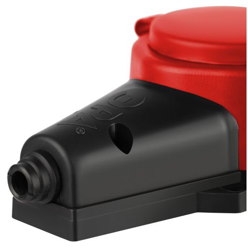  Колодка 3-м с заземл. 16A IP44 KX-3e-RED-IP44 каучук. красн. Эра Б0068393 фото в каталоге от BTSprom.by