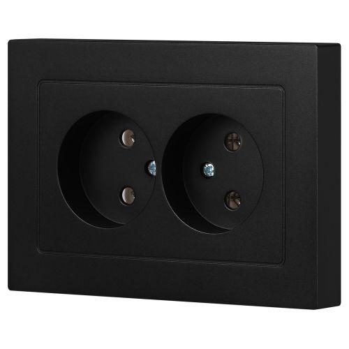  Розетка 2-м СП Accent 6-204-05 16А IP20 250В 2P AL/CU антрацит Intro Б0063465 фото в каталоге от BTSprom.by