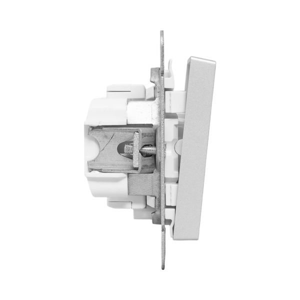  Выключатель 1-кл. СП Эпика с подсветкой механизм алюм. EKF UP1-SWA-14 фото в каталоге от BTSprom.by