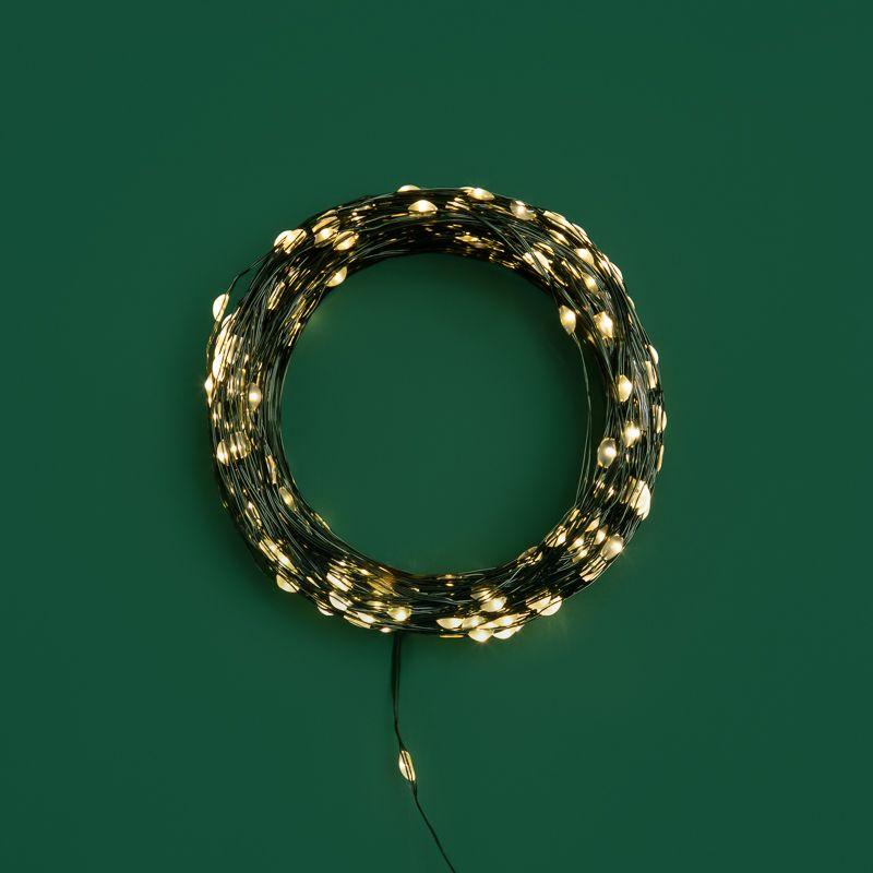  Гирлянда светодиодная "Роса" 50м 500LED тепл. бел. IP20 230В с контроллером провод зел. Neon-Night 303-286 фото в каталоге от BTSprom.by