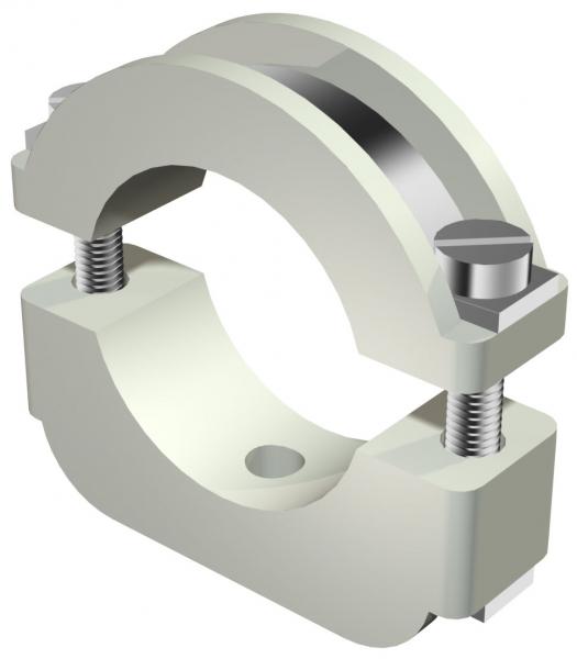 скоба крепежная молниенакручивающаяся d6-12мм m4х22 3019 m6 lgr полистирол свет. сер. obo 2158124 от BTSprom.by
