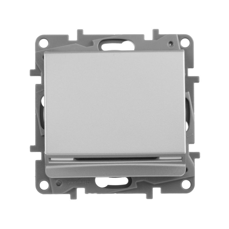  Выключатель карточный 1-кл. СП Etika 2А IP20 с выдержкой времени и подсветкой для гостиничных номеров механизм алюм. IEK 672493 фото в каталоге от BTSprom.by