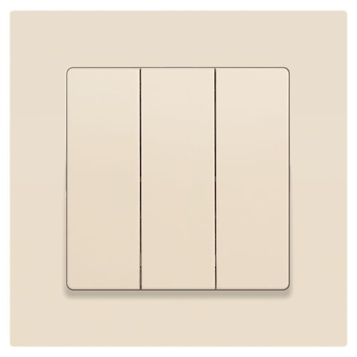  Выключатель 3-кл. СП Accent 6-106-02 10А IP20 250В AL/CU сл.кость Intro Б0063534 фото в каталоге от BTSprom.by