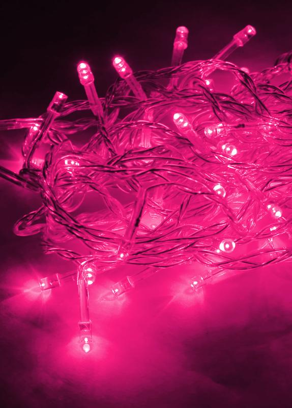гирлянда светодиодная 100led син. прозр. провод 10.8м расстояние между лампами 10см 8 режимов мигания космос koc_gir100led_p от BTSprom.by