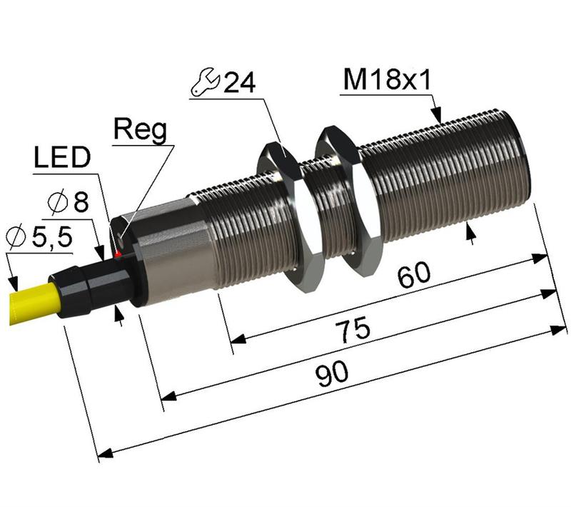 выключатель бесконтактный ps1-18m90-5b11-z (вб1.18м.90.5.1.1.z) мега-к a8010-79680060 от BTSprom.by