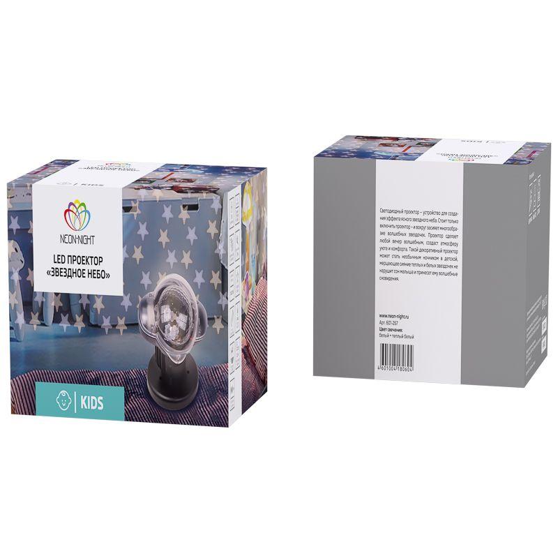  Проектор светодиодный "Звездное небо" 2LED 5Вт 220В IP44 с пультом ДУ Neon-Night 601-267 фото в каталоге от BTSprom.by