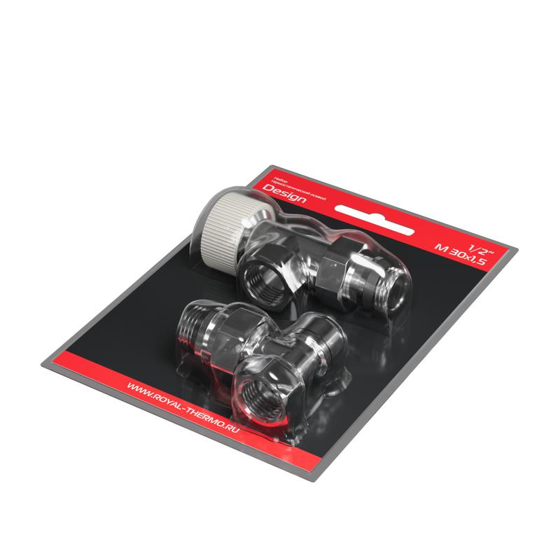  Набор термостатический осевой Design 1/2дюйм М30х1.5 хром Royal Thermo НС-1640374 фото в каталоге от BTSprom.by