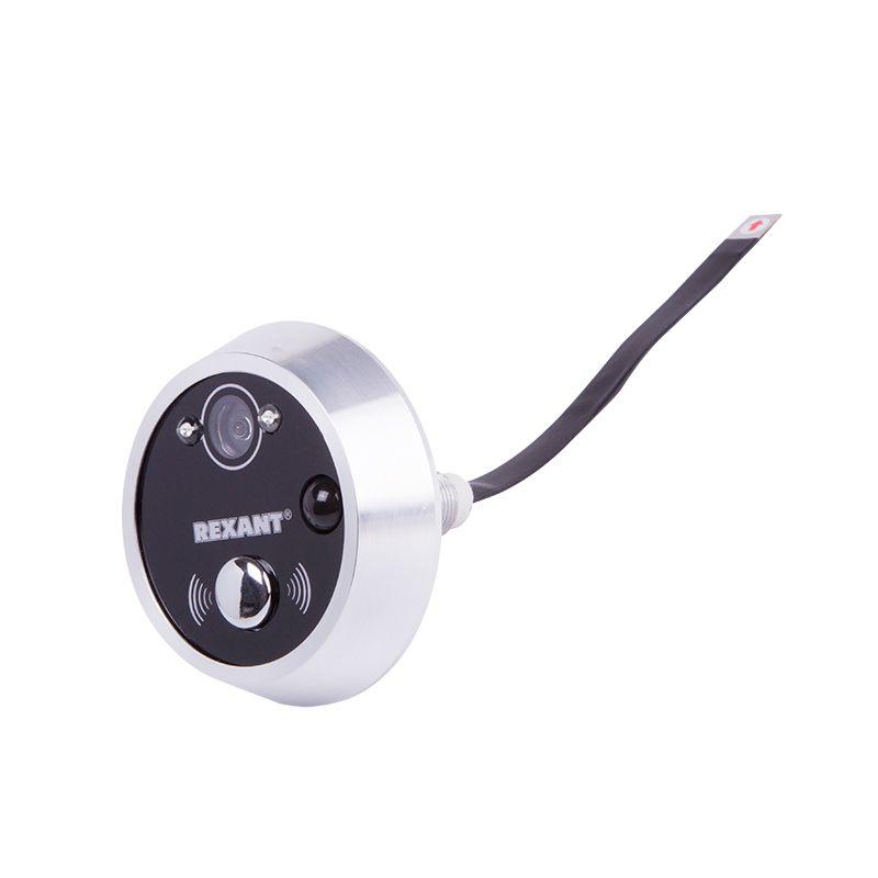  Видеоглазок (запись видео/фото по движ. ночн. реж. работы) 4.3дюйм TFT QVGA монитор; Micro SD до 32Гб; ИК-автомат; наружн. камера-1.3Мп. 100град. цифр. зум. 5Х REXANT 45-0249 фото в каталоге от BTSprom.by