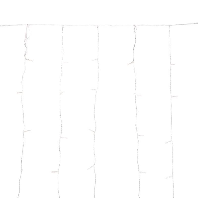  Гирлянда светодиодная "Светодиодный Дождь" 2х1.5м 150LED тепл. бел. 5.1Вт 230В IP44 эффект мерцания прозр. провод Neon-Night 235-516 фото в каталоге от BTSprom.by