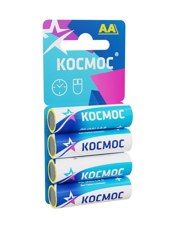 элемент питания солевой aa/r6 4хbl (блист.4шт) космос kocr64bl от BTSprom.by