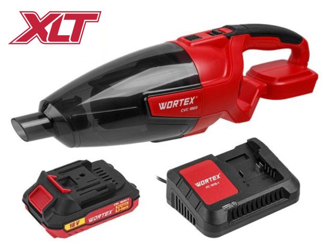 аккум. пылесос wortex cvc 1860 в кор. set all1 xlt 18 в, автомобильный, 1х2а*ч (18 в, автомобильный, с акб 2 а*ч и зу 2 а, 600 мл, 8 кпа, 11.7 л/с) 1325404 от BTSprom.by