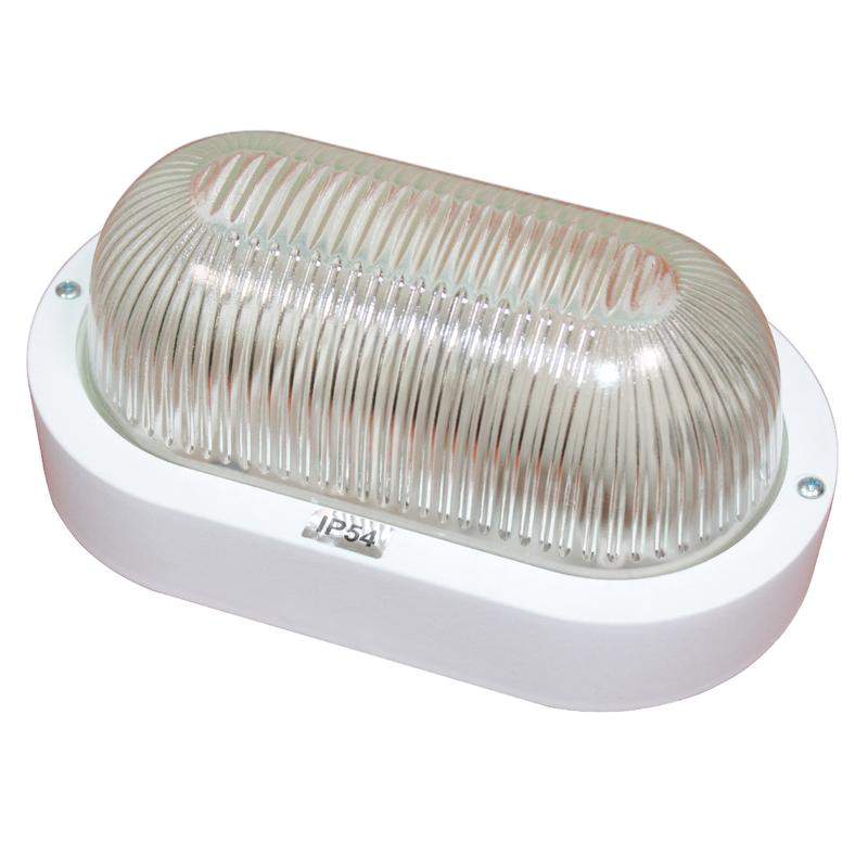  Светильник "Банник" 1401 НПП 03-60-021 IP54 овал малый бел. пласт. Элетех 1005500883 фото в каталоге от BTSprom.by