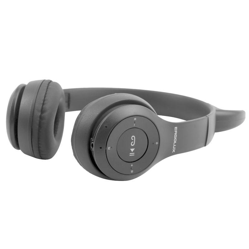  Наушники накладные беспроводные ELX-BTHP02-C02 FM MP3 микрофон ушки черн. ERGOLUX 15457 фото в каталоге от BTSprom.by