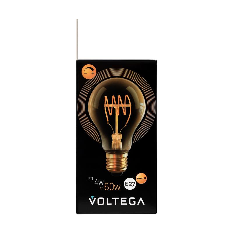 Лампа светодиодная Loft Led A60 4Вт 2800К E27 DIM Voltega 7078 фото в каталоге от BTSprom.by