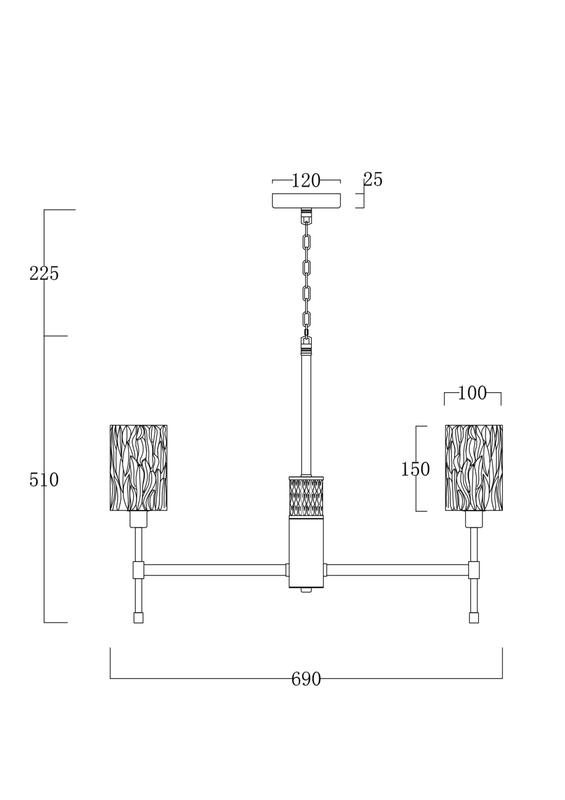  Люстра Elsa 60Вт E14х6 IP20 Freya FR5133PL-06CH фото в каталоге от BTSprom.by