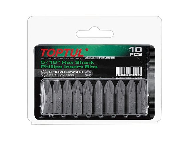 насадка крестообразная ph4 30мм 5/16" 10шт блистер toptul fsba1004g от BTSprom.by