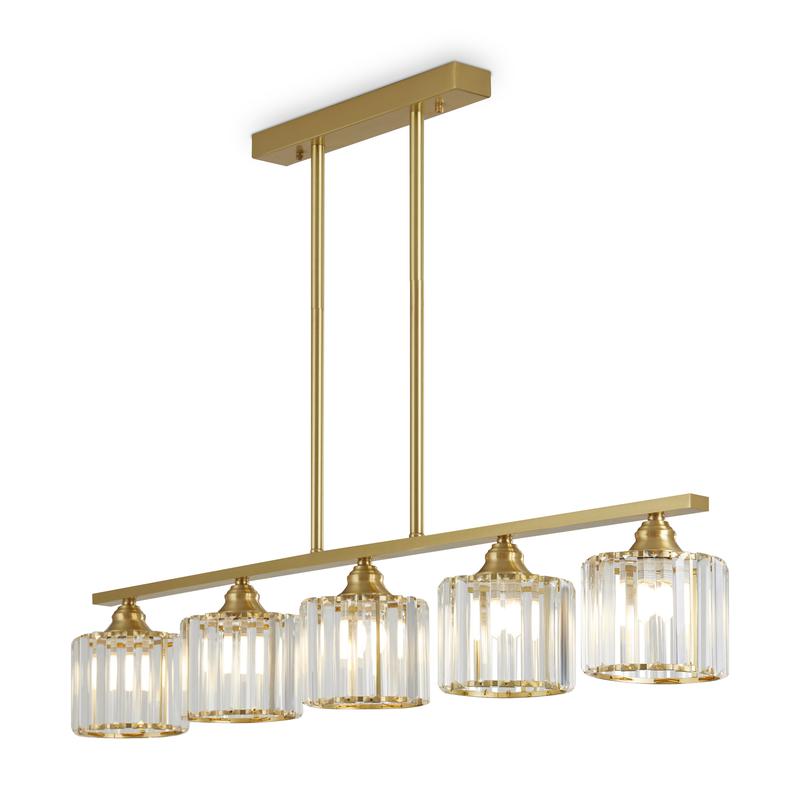  Люстра Ferrera 200Вт E27х5 IP20 Freya FR5474PL-05G фото в каталоге от BTSprom.by