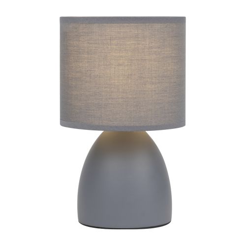  Лампа настольная Nadine 7042-501 1хE14 40Вт керамика сер. с абажуром Rivoli Б0053454 фото в каталоге от BTSprom.by