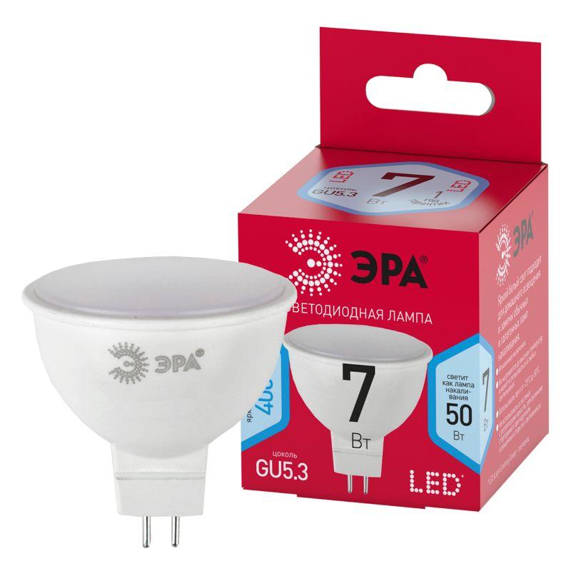 лампа светодиодная red line led mr16-7w-840-gu5.3 r 7вт mr16 софит 4000к нейтр. бел. gu5.3 эра б0050690 от BTSprom.by