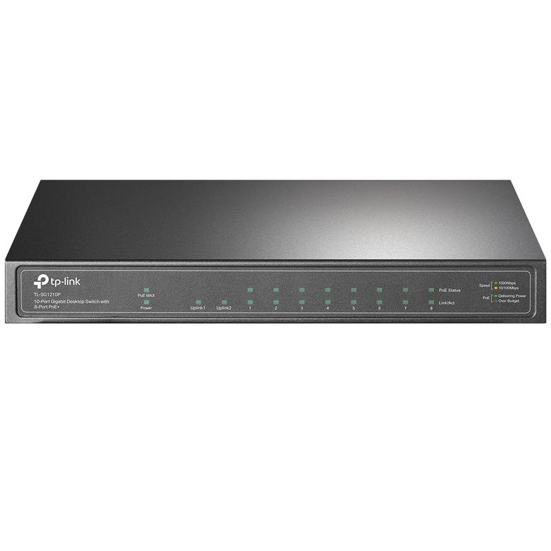 коммутатор tl-sg1210p 10-портовый гигабитный с 8 портами poe+ настол. tp-link 1793912 от BTSprom.by