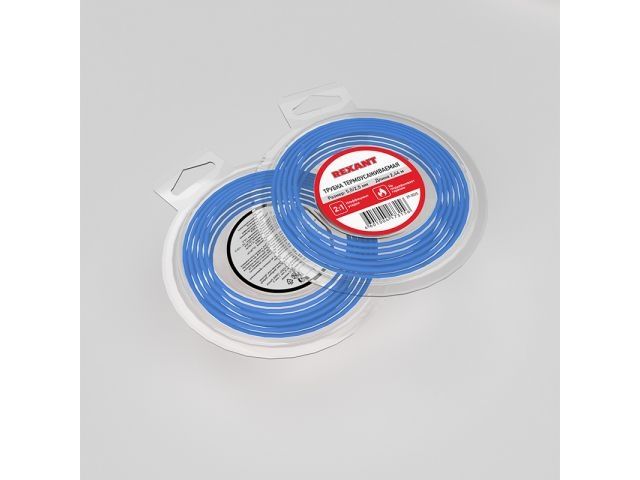 трубка термоусаживаемая 5,0/2,5 мм синяя, ролик 2,44 м rexant 29-0025 от BTSprom.by