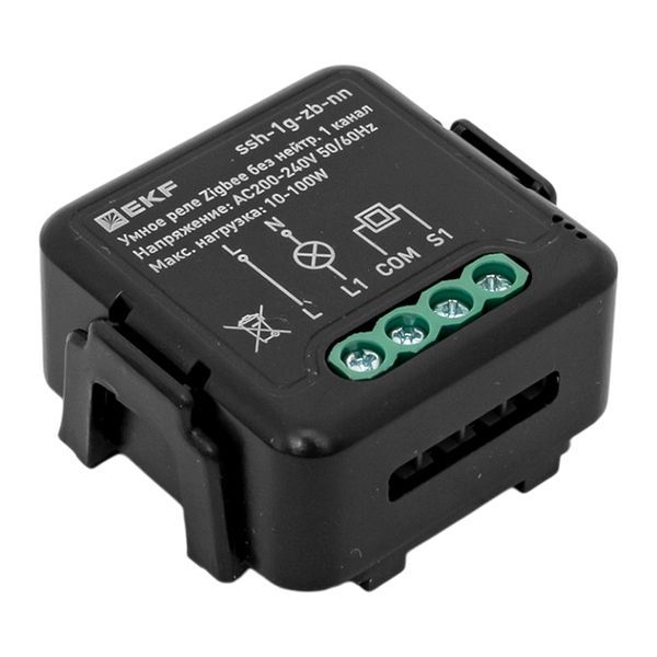  Реле умное в подрозетник 1-канальное Zigbee Connect Select без нейтрали EKF ssh-1g-zb-nn фото в каталоге от BTSprom.by