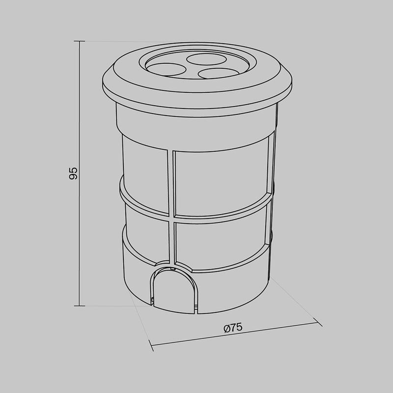  Светильник Flash 3Вт 3000К IP67 встраив. Maytoni O044DL-L3S3K фото в каталоге от BTSprom.by
