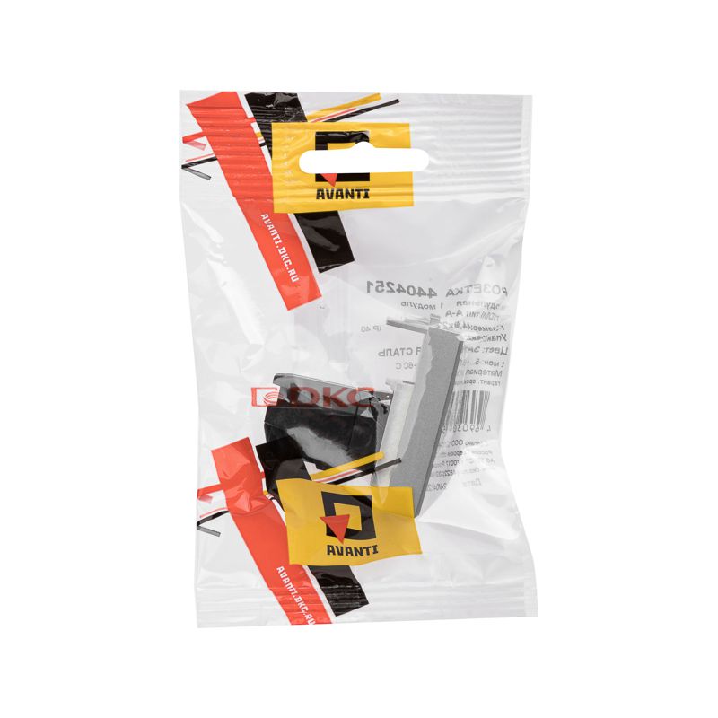  Розетка HDMI 1мод. Avanti "Закаленная сталь" тип А-А модульная DKC 4404251 фото в каталоге от BTSprom.by