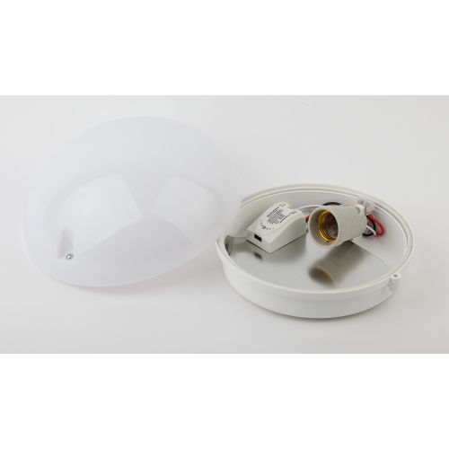  Светильник "Сириус" НБП 06-60-102 max 60Вт E27 IP54 D220 круг с фото-шумовым датчиком акуст. бел. ЭРА Б0048412 фото в каталоге от BTSprom.by