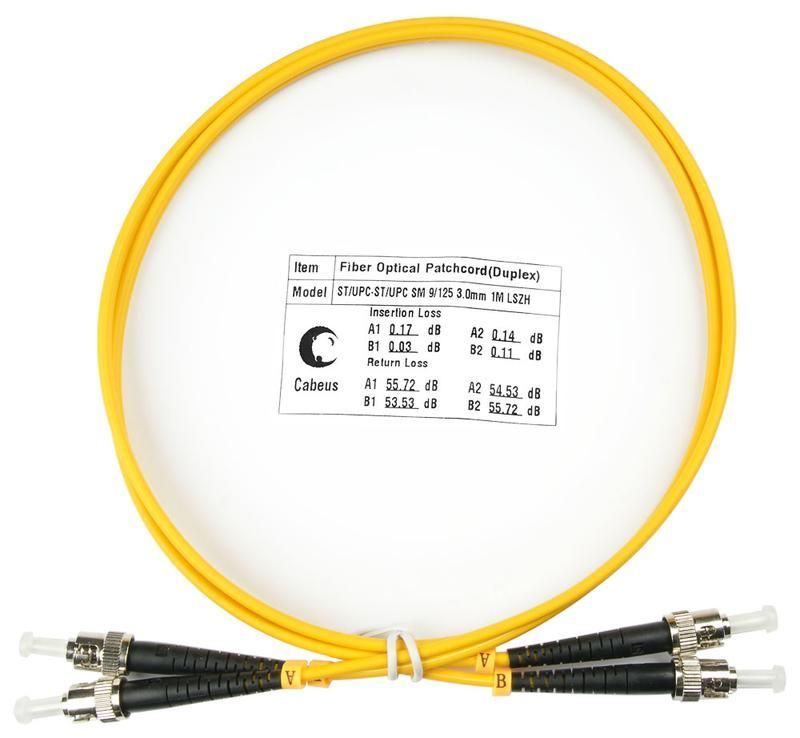 шнур оптический fop(d)-9-st-st-1m duplex st-st 9/125 sm 1м lszh cabeus 7552c от BTSprom.by