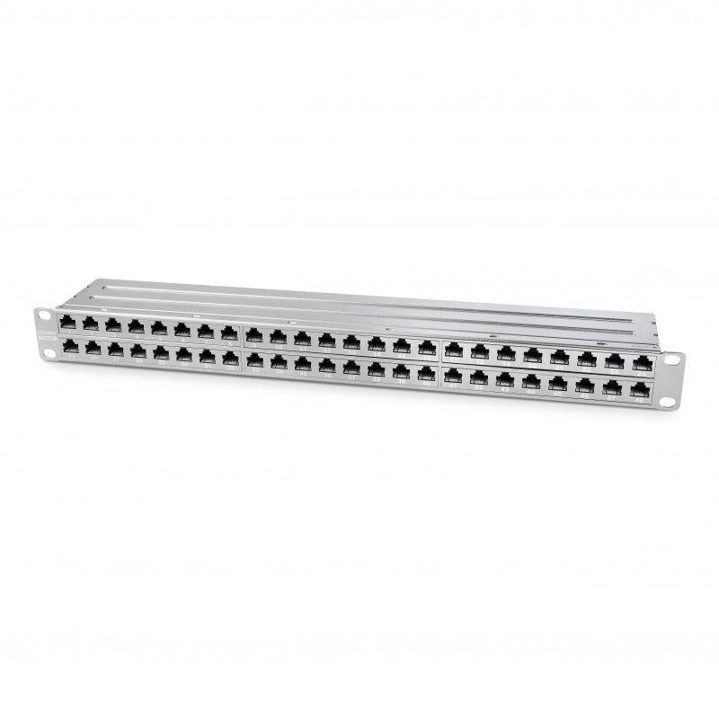 патч-панель pphd-19-48-8p8c-c6a-sh-110d высокой плотн. 19дюйм 1u 48 портов rj45 полный экран кат.6a dual idc hyperline 225400 от BTSprom.by