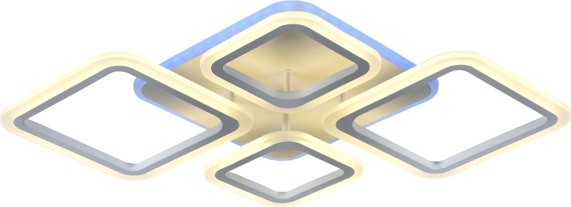 светильник светодиодный felicitas 6051-104 57вт + 8вт 4000к-6000к потолочн. модерн с пультом rivoli б0052397 от BTSprom.by