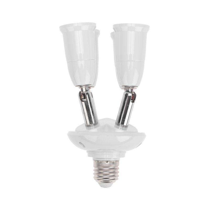  Разветвитель цокольный E27-4хE27 поворот. цоколь бел. Rexant 11-8864 фото в каталоге от BTSprom.by