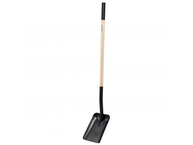 лопата совковая с дер. черенком fiskars 1066724 от BTSprom.by