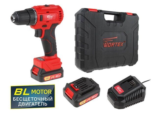 аккум. дрель-шуруповерт wortex bd 1220-1 dli в чем. бесщет, 12 в, 40 н*м, 2х1.5 ач, бзп 10 мм (шур. до 6 мм, не подходит к линейке all1) bd12201dli1029 от BTSprom.by