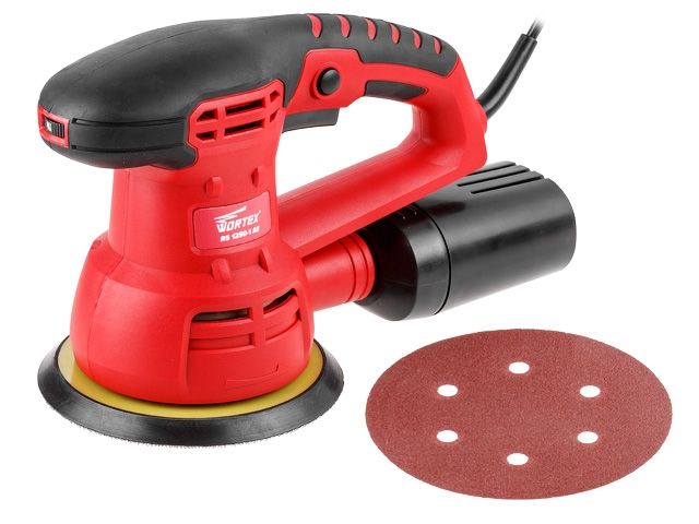эксцентриковая шлифмашина wortex rs 1250-1 ae в кор. 450 вт, 150 мм, 5000-13000 об/мин (амплитуда колебаний 2 мм, регул. об.) rs12501ae01319 от BTSprom.by